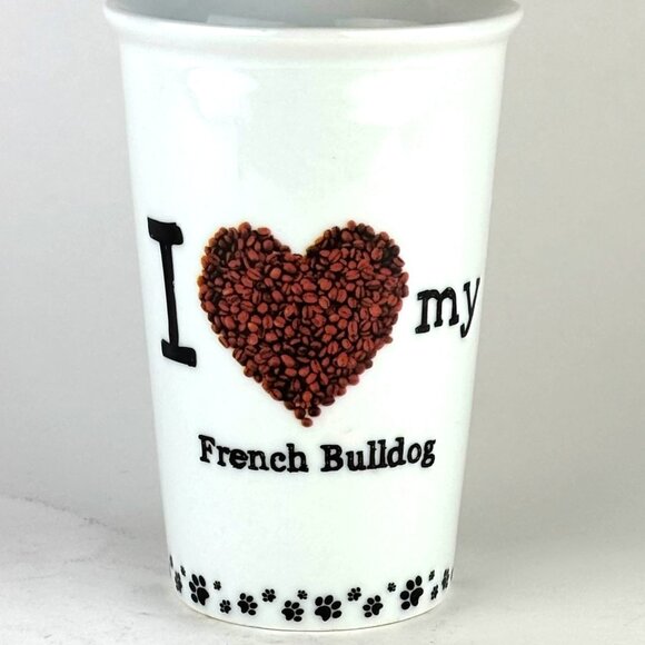 I Love My French Bulldog Ceramic Mug by Little Gifts Never used - Picture 1 of 7